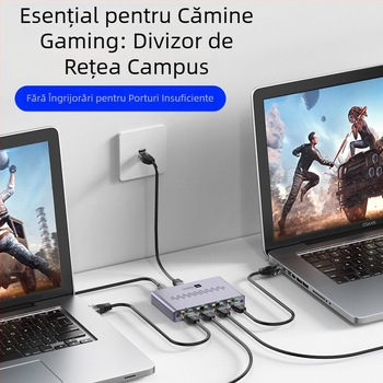 Splitter de cablu de rețea Gigabit, Splitter de rețea Gigabit, Router pentru computer și TV