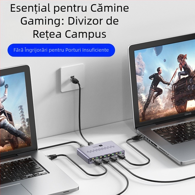Splitter de cablu de rețea Gigabit, Splitter de rețea Gigabit, Router pentru computer și TV