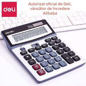 Calculator Deli 1654 buton mare ecran mare calculator 12 birou papetărie financiară en-gros