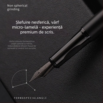 Set cadou cu stilou cu peniță pentru studenți, uz de birou, peniță fină, stilou cu cerneală pentru caligrafie pentru adulți, suport pentru stilou gravat