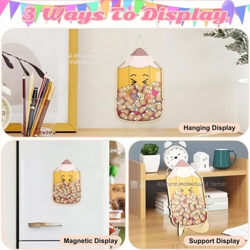 Tablă de înscriere puzzle din lemn, borcan pentru petrecere de nuntă, tablă de înscriere stea, borcan cu recompense pentru copii, borcan cu dorințe în formă de inimă