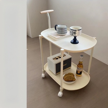 Masă laterală mobilă în stil crem, cărucior nordic, antic mijlociu, pentru apartament mic, pentru uz casnic, canapea în sufragerie, masă de colț, masă de cafea pentru celebrități de internet