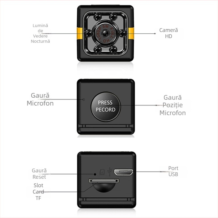 Cameră Fx01 HD 1080 pentru copii, fotografie aeriană, detectare mobilă, sporturi în aer liber, cameră cu viziune nocturnă în infraroșu