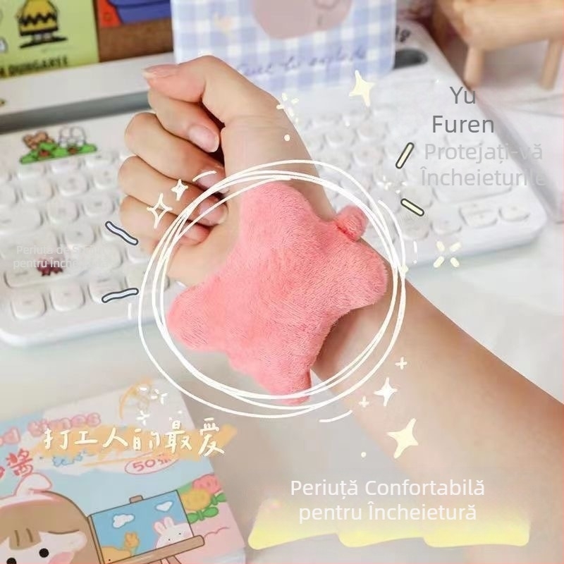 【Pad pentru mouse pentru încheietura mâinii, pernă mică, pernă pentru mână, bandă elastică, suport pentru tastare la tastatură, suport anti-uzură pentru mână, pad pentru mână, suport pentru încheietura mâinii la birou