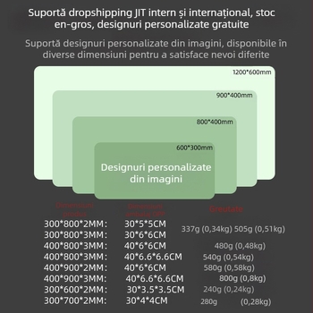 Mouse pad personalizat cu vidră și nufăr pentru jocuri, mouse pad antiderapant, pentru acasă, computer, laptop, birou, desktop