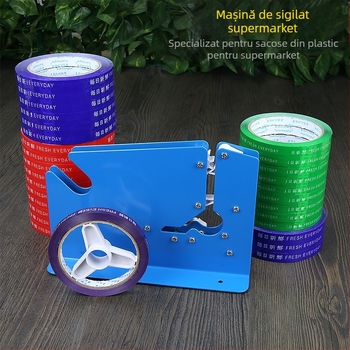 Mașină de legat pungi de plastic Mașină de balotat pentru supermarketuri îngroșată Zonă de cântărire în vrac Mașină de capăt al pungilor de cumpărături alimentare Mașină de sigilat cu bandă