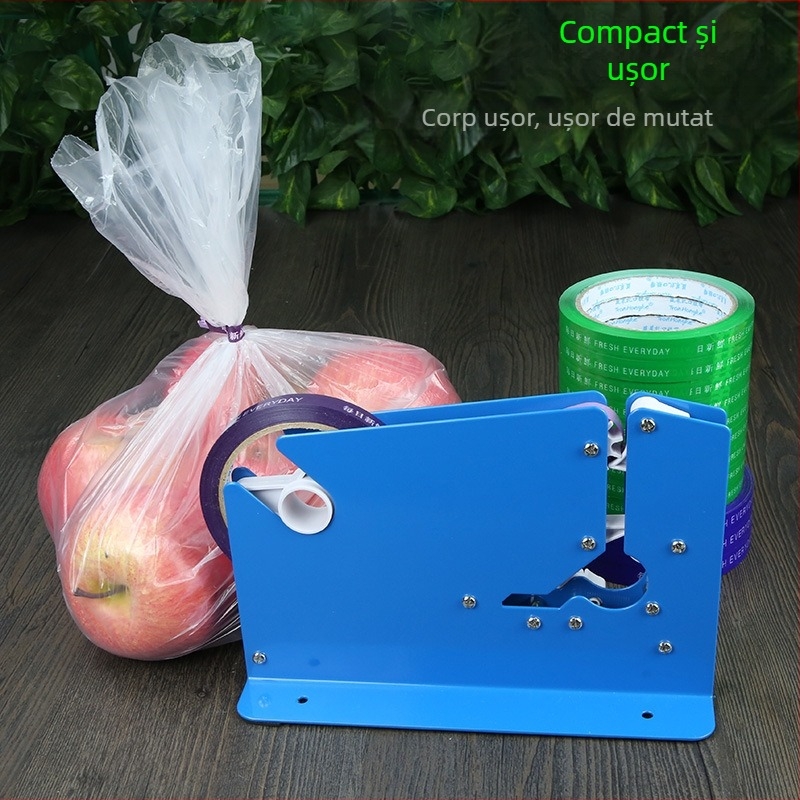 Mașină de legat pungi de plastic Mașină de balotat pentru supermarketuri îngroșată Zonă de cântărire în vrac Mașină de capăt al pungilor de cumpărături alimentare Mașină de sigilat cu bandă