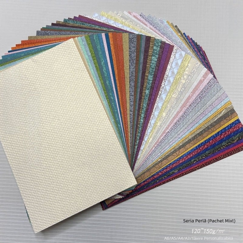 Seria perlată mixtă creativă DIY manuală carte retro cu foi libere material de bază hârtie lucrată manual material decor fundal