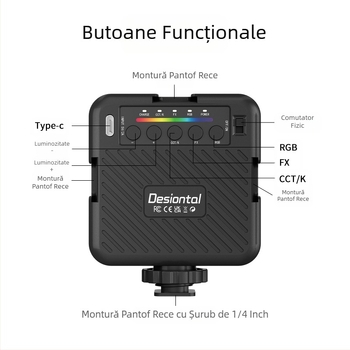 Producători RGB telefon mobil lumină de umplere live masă de umplere portabilă cu lumină de înfrumusețare live