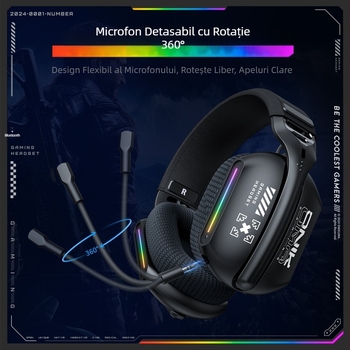 Onikuma X12 Căști pentru computer, fără fir, Bluetooth, cu fir, pentru ascultarea și poziționarea jocurilor electronice