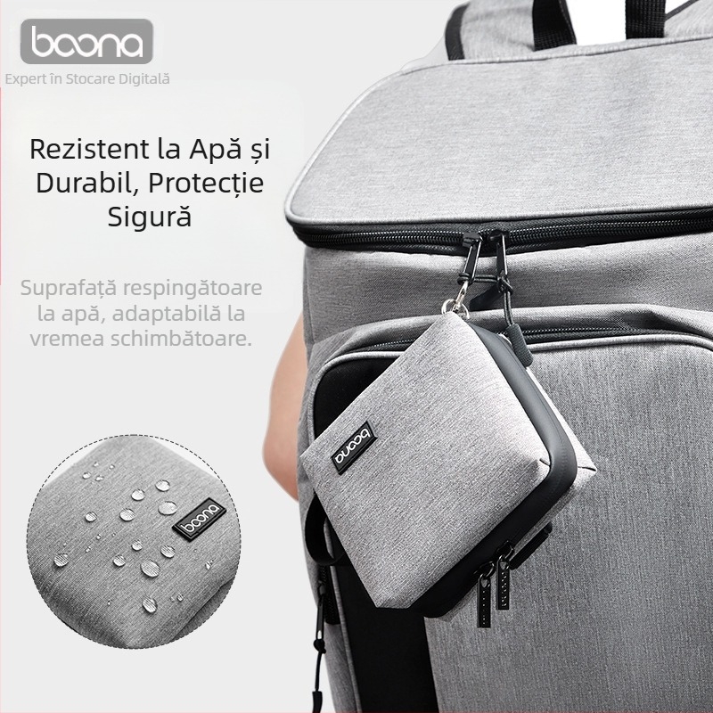 Geantă cu filtru pentru obiective, Accesorii fotografice, Geantă cu filtru pentru cameră, Geantă rotundă cu 7 straturi, cu carcasă rigidă, pentru obiective