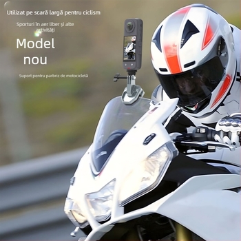 Potrivit pentru gopro13 DJI INSTA360 cameră telefon mobil motocicletă bicicletă electrică echitatie fixă parbriz clip suport