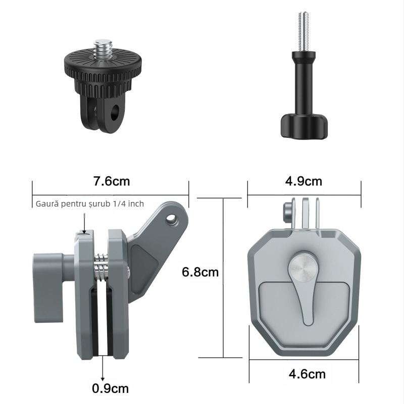 Potrivit pentru gopro13 DJI INSTA360 cameră telefon mobil motocicletă bicicletă electrică echitatie fixă parbriz clip suport