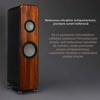 HIFI febră audio amplificator difuzor arc amortizor picior unghie CD mașină bilă aliaj de aluminiu absorbție șocuri picior pad antiderapant pad