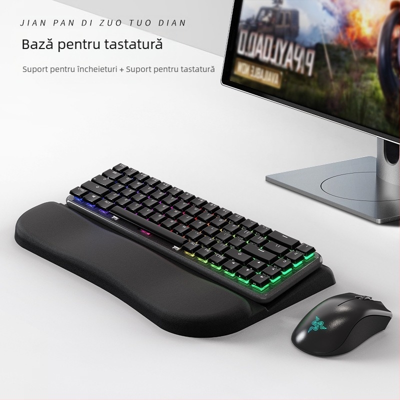 Suport ergonomic pentru tastatură, suport pentru tastatură mecanică, suport integrat pentru tastatură, suport pentru desktop, înclinare, îngroșat
