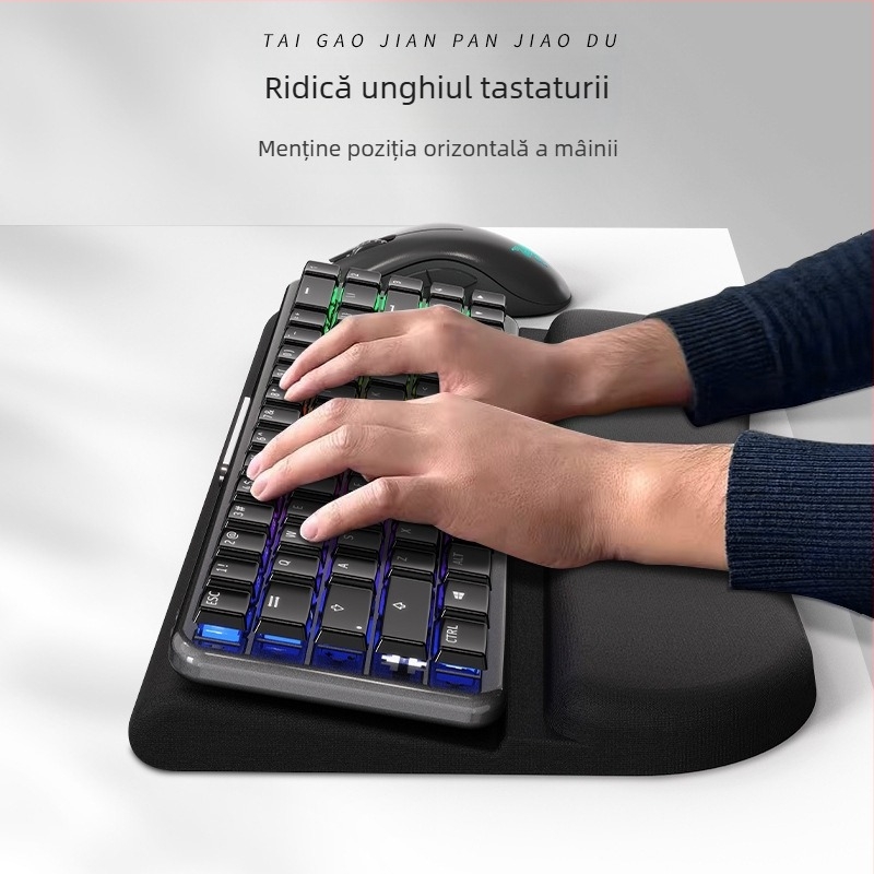 Suport ergonomic pentru tastatură, suport pentru tastatură mecanică, suport integrat pentru tastatură, suport pentru desktop, înclinare, îngroșat