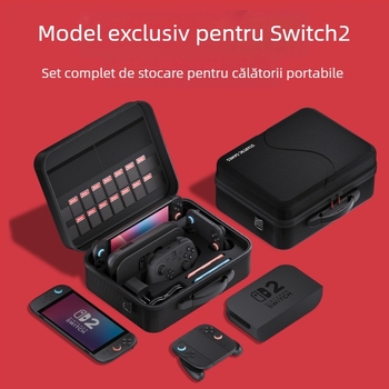 Potrivit pentru geanta cosmetică Switch2, geantă de protecție multifuncțională pentru controlerul de jocuri, geantă crossbody cu carcasă rigidă pentru consolă de jocuri Nintendo