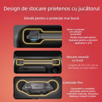 Potrivit pentru geanta cosmetică Switch2, geantă de protecție multifuncțională pentru controlerul de jocuri, geantă crossbody cu carcasă rigidă pentru consolă de jocuri Nintendo