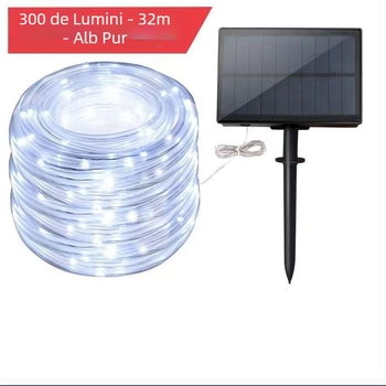 Lumină LED solară curcubeu tub lumină grădină curte lumină decorativă exterior impermeabil atmosferă de vacanță furtun linie lumină din piele