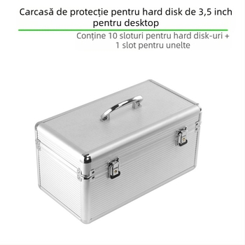 3,5 inch desktop mecanic hard disk cutie de depozitare protectoare cutie Satchel Lock asigurare siguranță hard disk cutie