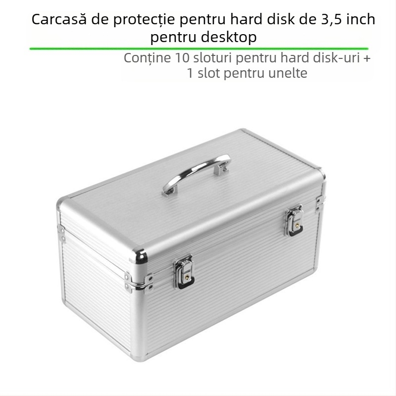 3,5 inch desktop mecanic hard disk cutie de depozitare protectoare cutie Satchel Lock asigurare siguranță hard disk cutie