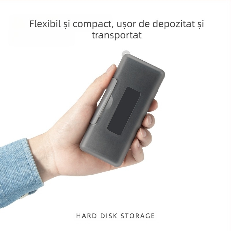 Cutie de stocare pentru hard disk M2, cutie de protecție pentru hard disk M2, cutie de stocare pentru hard disk în stare solidă, cutie PP, etanșare impermeabilă, protecție pentru hard disk M2