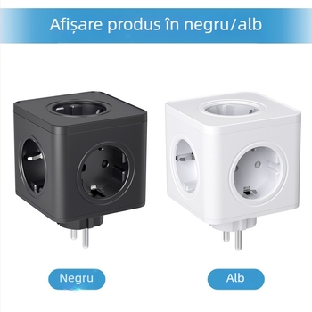 Priză de perete cu cinci poziții pentru cubul Rubik european, adaptor european transfrontalier pentru comerț electronic, o singură tură, multifuncțional, de mare putere