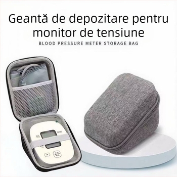 Tensiometru digital Omron, fără etichetare, geantă cosmetică Eva, tensiometru cu protecție, cutie de depozitare Eva cu carcasă rigidă