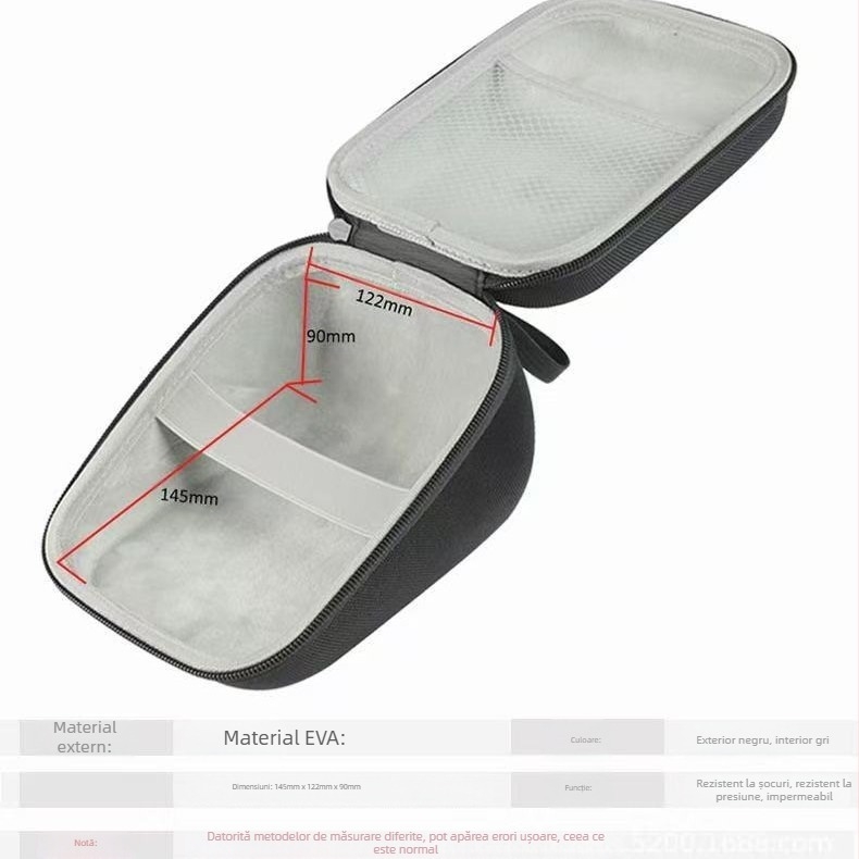 Tensiometru digital Omron, fără etichetare, geantă cosmetică Eva, tensiometru cu protecție, cutie de depozitare Eva cu carcasă rigidă