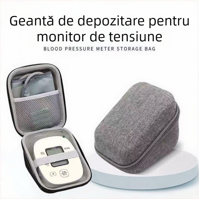 Tensiometru digital Omron, fără etichetare, geantă cosmetică Eva, tensiometru cu protecție, cutie de depozitare Eva cu carcasă rigidă