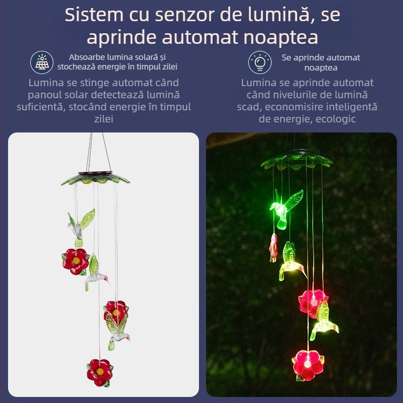 Lumină solară transfrontalieră cu bile de orez, pentru grădină, curte, exterior, impermeabil, atmosferă festivă, peisaj, lumină LED, clopoțel de vânt