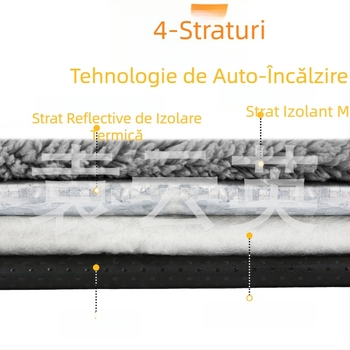 Saltea autoîncălzitoare Amazon pentru animale de companie, saltea caldă de iarnă pentru pisici, fund antiderapant detașabil, suficient în stoc