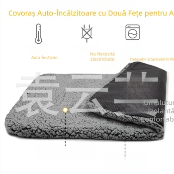 Saltea autoîncălzitoare Amazon pentru animale de companie, saltea caldă de iarnă pentru pisici, fund antiderapant detașabil, suficient în stoc