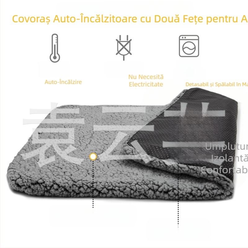 Saltea autoîncălzitoare Amazon pentru animale de companie, saltea caldă de iarnă pentru pisici, fund antiderapant detașabil, suficient în stoc