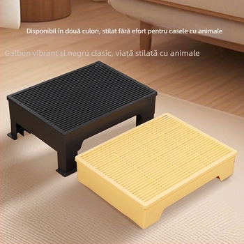 Covoraș pentru litiera pisicii, platformă de control al litierei, pedală reglabilă de control al litierei, covoraș treaptă pentru pisici în vârstă, covoraș de control al litierei pisicii, anti-stropire