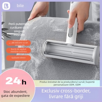 Îndepărtare transfrontalieră a părului de animale de companie, Rolă răzuitoare pentru păr de pisică și câine, Adeziv static specific pentru animale de companie