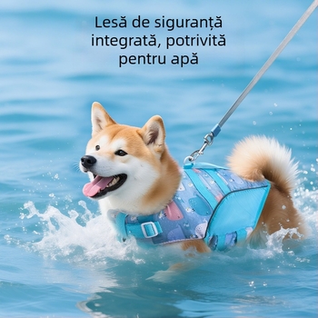 Vestă de salvare pentru câini, costum de baie, vară, haine de joacă pentru câini de talie mică și mijlocie, Teddy, haine de apă pentru căței, en-gros transfrontalier