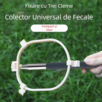 Colector de toaletă pentru câini, colector de toaletă pentru plimbarea câinilor, colector compact universal fix cu trei catarame pentru toaletă pentru animale de companie
