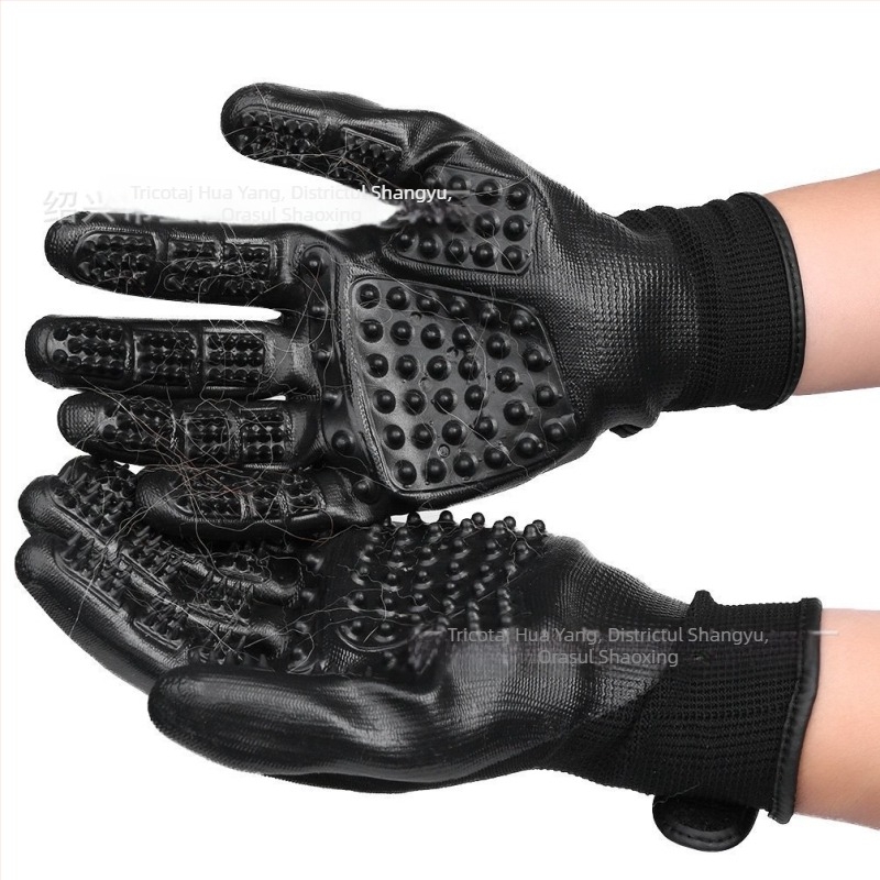 Mănuși de masaj pentru baie pentru animale de companie, rulate, pentru pisici, rulate, pentru câini, din material pentru pieptănare, îndepărtarea părului, curățare, pentru a pluti, consumabile