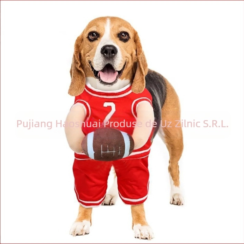 Costum de baschet pentru câini creativ transfrontalier nou cu minge Costum de baschet pentru câini