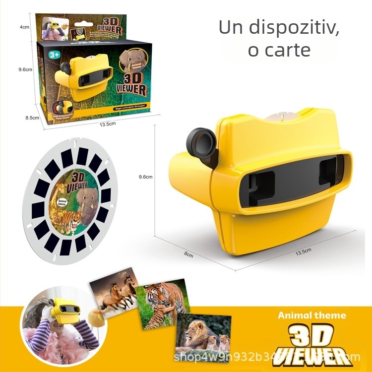 Furnizare transfrontalieră de unicorn mic teatru mașină de vizionare 3D monstru știință populară vizionare stereoscopică știință 3D cadouri pentru copii