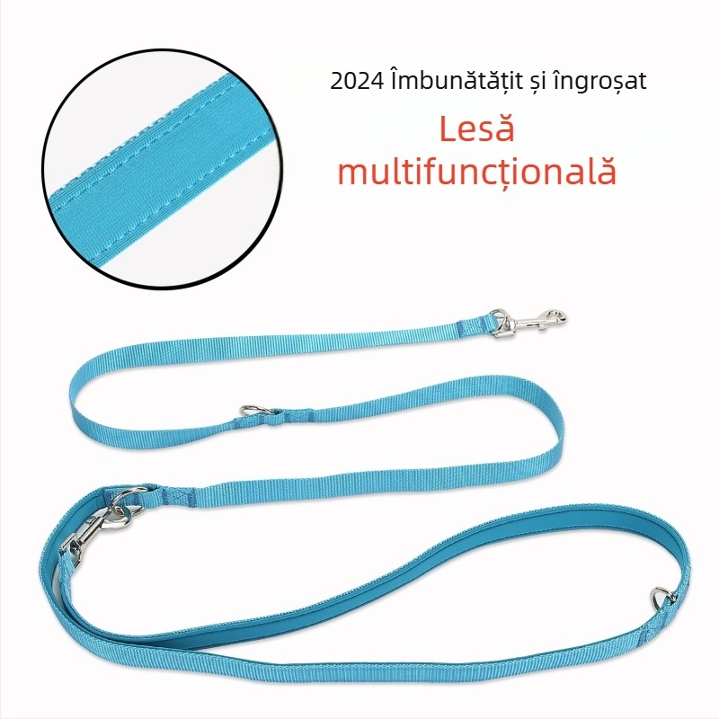 Explozii transfrontaliere pentru animale de companie, cățeluș, frânghie cu un singur umăr, crossbody, tracțiune multifuncțională, mâini libere, rezistentă la explozii, frânghie de tracțiune pentru câini mari