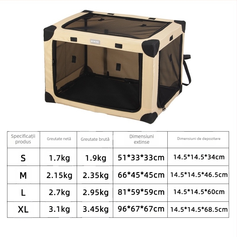Cușcă pentru câini transfrontalieră, cușcă spate, mașină pentru câini mari, cușcă pliabilă pentru pisici