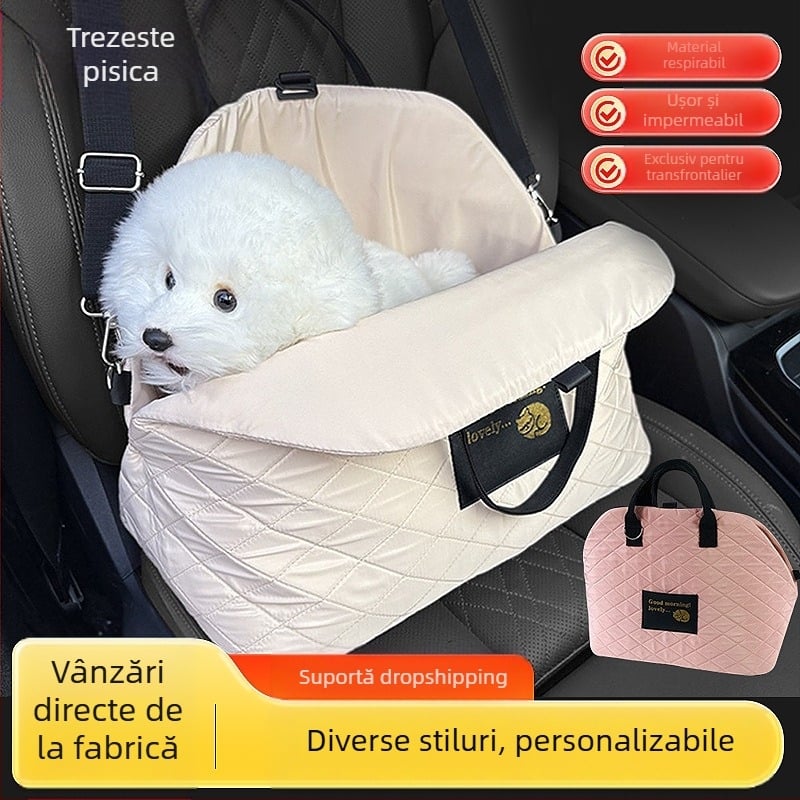 Geantă simplă pentru câini, transportor portabil detașabil și lavabil cu dublă utilizare, geantă pentru pisici de mare capacitate, ușoară