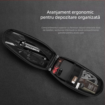 Geantă de bicicletă ROCKBROS, geantă cu bară frontală, geantă suspendată frontală, geantă cu tub rigid pentru bicicletă de munte, echipament de echitație, outlet din fabrică