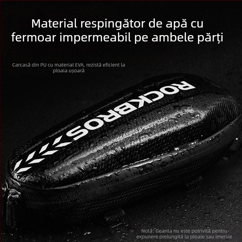 Geantă de bicicletă ROCKBROS, geantă cu bară frontală, geantă suspendată frontală, geantă cu tub rigid pentru bicicletă de munte, echipament de echitație, outlet din fabrică