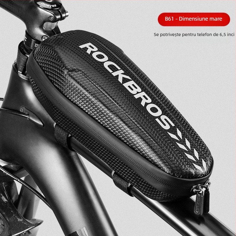 Geantă de bicicletă ROCKBROS, geantă cu bară frontală, geantă suspendată frontală, geantă cu tub rigid pentru bicicletă de munte, echipament de echitație, outlet din fabrică