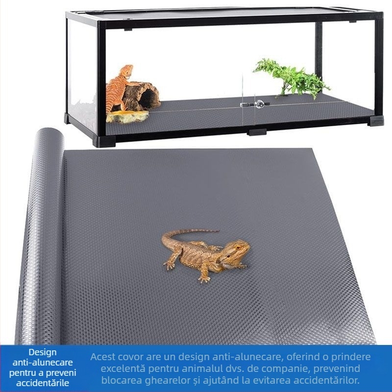 Covoraș reptile rezistent la mucegai Eva, covoraș cu fund pentru cutie de reproducere șarpe Gecko, covoraș anti-murdar pentru recipient de sticlă, antiderapant, impermeabil și ușor de întreținut