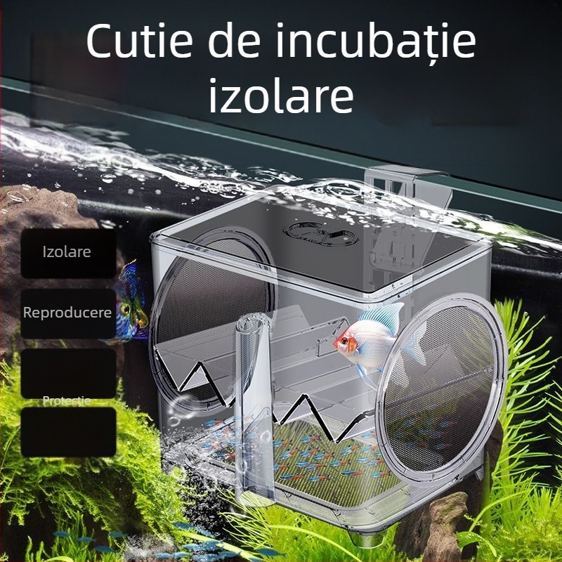 SQG Acvariu de pește Hatch Cutie de izolare Acrilică Guppy Cutie de reproducere Pești Tropicali Pești Mici Pești Juvenili Hatch Casă de producție