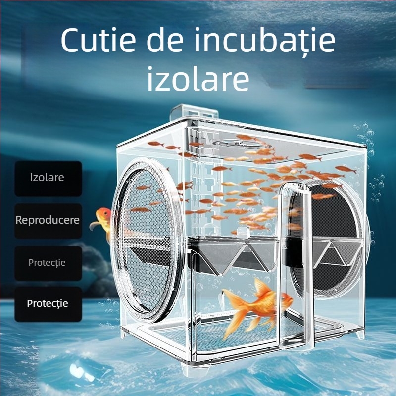 SQG Acvariu de pește Hatch Cutie de izolare Acrilică Guppy Cutie de reproducere Pești Tropicali Pești Mici Pești Juvenili Hatch Casă de producție